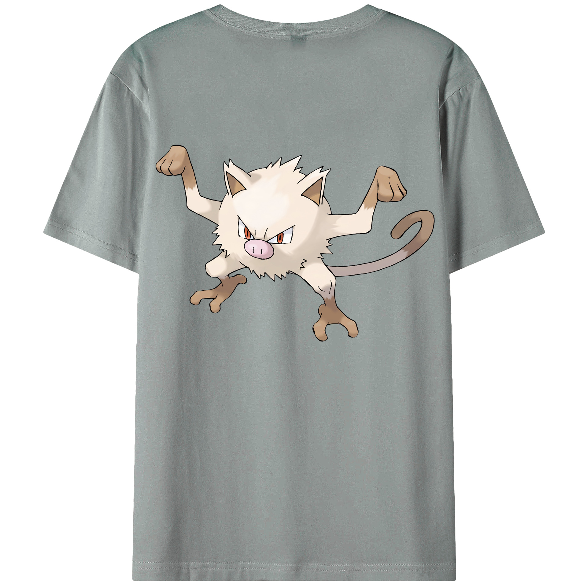 （画像用） ポケットモンスター Pokémon 綿100％ メンズ半袖Tシャツ（バックプリント） 通気性